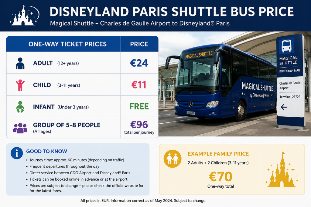 Disneyland paris shuttle bus