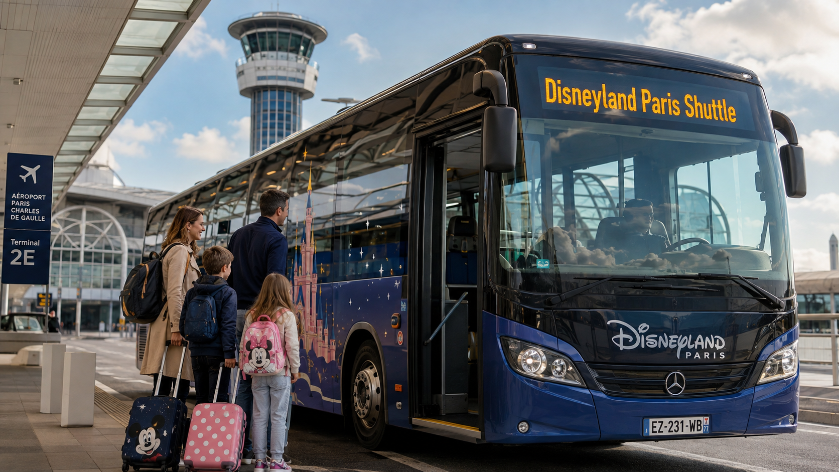 Disneyland Pais shuttle bus
