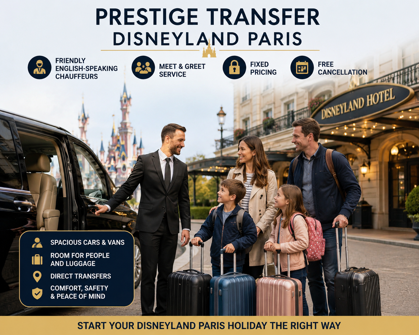 prestige transfer Disneyland Paris