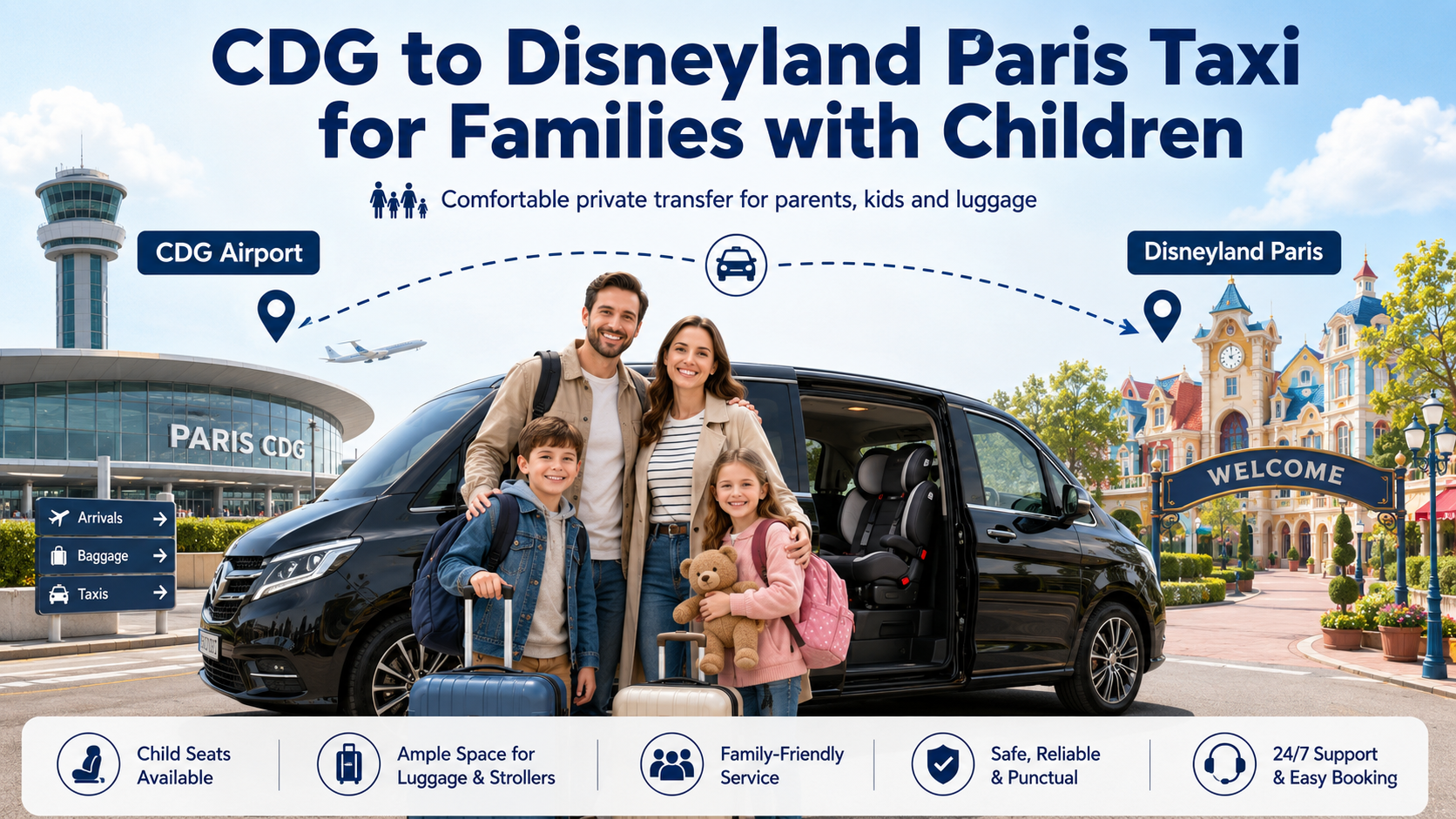 CDG to disneyland paris taxi service